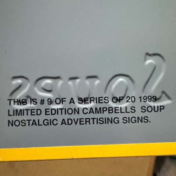 1993 Campbell’s Soup Sign #9 Sailboat Faded Color - Picture 5 of 6